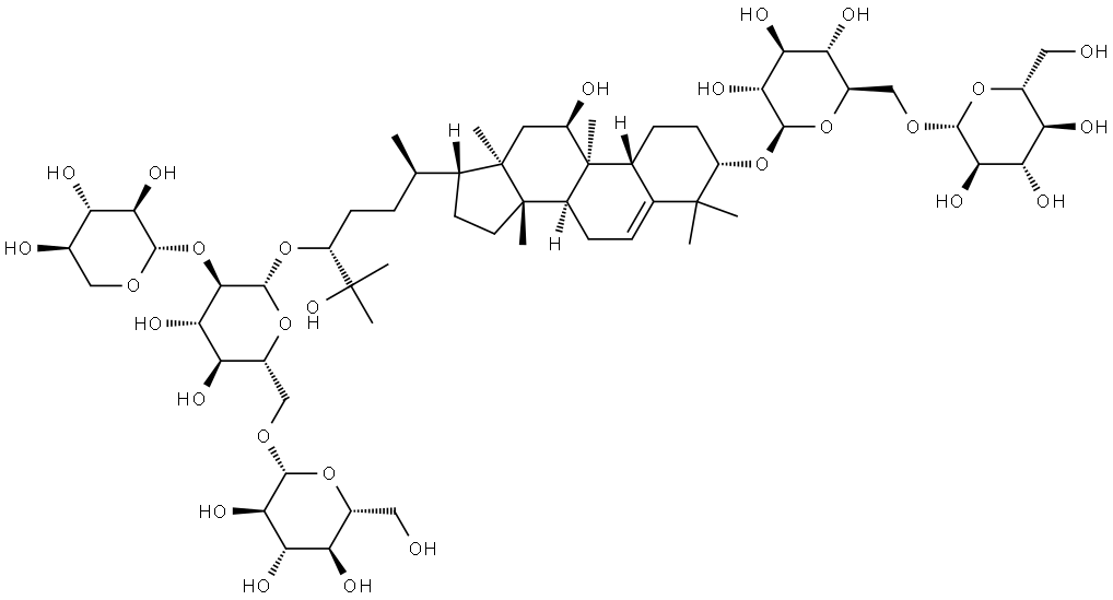 Pseudomogroside V Structure