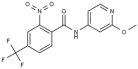 Benzamide, N-(2-methoxy-4-pyridinyl)-2-nitro-4-(trifluoromethyl)- Structure
