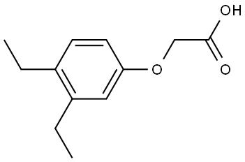 2-(3,4-Diethylphenoxy)acetic acid Structure