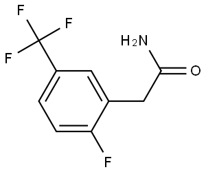 Benzeneacetamide, 2-fluoro-5-(trifluoromethyl)- Structure