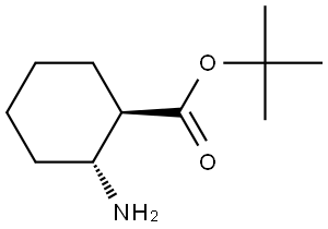 (1R,2R)-2-Amino-cyclohexanecarboxylic acid tert-butyl ester Structure