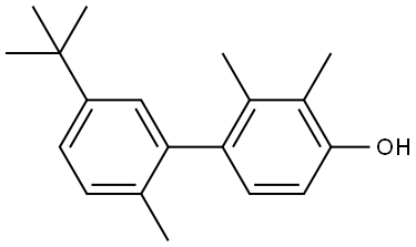 5'-(1,1-Dimethylethyl)-2,2',3-trimethyl[1,1'-biphenyl]-4-ol Structure