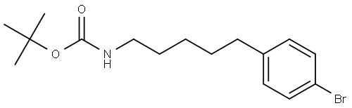 tert-butyl (5-(4-bromophenyl)pentyl)carbamate Structure