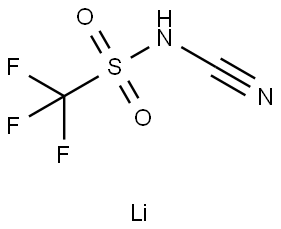 Methanesulfonamide, N-cyano-1,1,1-trifluoro-, lithium salt (1:1) Structure