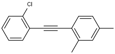 1-[2-(2-Chlorophenyl)ethynyl]-2,4-dimethylbenzene Structure