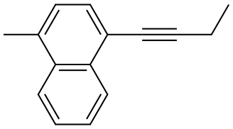 1-(1-Butyn-1-yl)-4-methylnaphthalene Structure