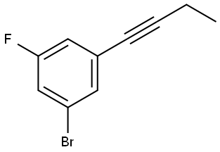 1-Bromo-3-(1-butyn-1-yl)-5-fluorobenzene Structure