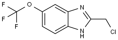 2-(chloromethyl)-5-(trifluoromethoxy)-1H-1,3-benzodiazole Structure