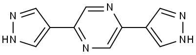 2,5-di(1H-pyrazol-4-yl)pyrazine Structure