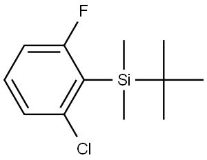 1-Chloro-2-[(1,1-dimethylethyl)dimethylsilyl]-3-fluorobenzene Structure