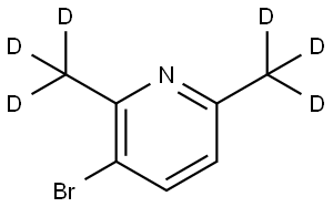 3-bromo-2,6-bis(methyl-d3)pyridine Structure
