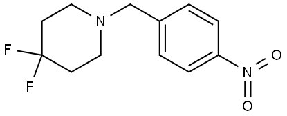 4,4-difluoro-1-[(4-nitrophenyl)methyl]piperidine Structure