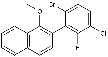 2-(6-Bromo-3-chloro-2-fluorophenyl)-1-methoxynaphthalene Structure