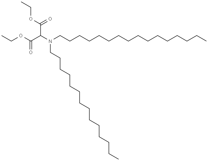 diethyl 2-(hexadecyl(tetradecyl)amino)malonate Structure