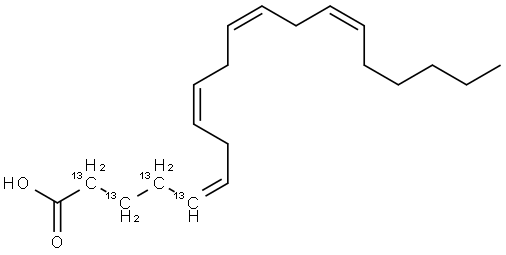 [1,2,3,4,5-13C5]-Arachidonic Acid Structure