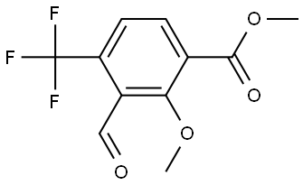 Methyl 3-formyl-2-methoxy-4-(trifluoromethyl)benzoate Structure