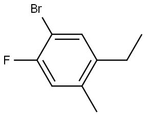 1-Bromo-5-ethyl-2-fluoro-4-methylbenzene Structure