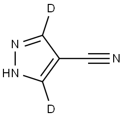 1H-pyrazole-4-carbonitrile-3,5-d2 Structure
