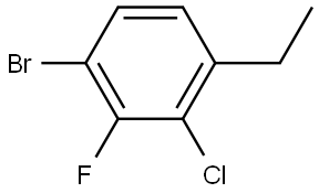 1-Bromo-3-chloro-4-ethyl-2-fluorobenzene Structure