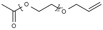 Poly(oxy-1,2-ethanediyl), .alpha.-acetyl-.omega.-(2-propenyloxy)- Structure