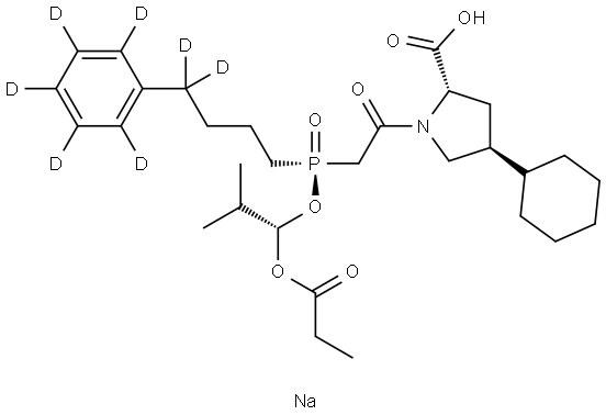 Fosinopril-d7 Sodium Salt Structure