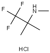 1,1,1-Trifluoro-N,2-dimethylpropan-2-amine hydrochloride Structure