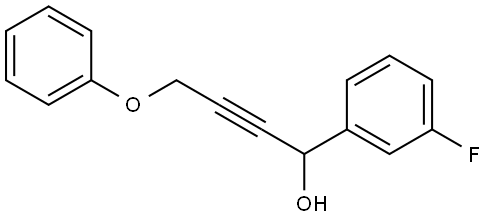 3-Fluoro-α-(3-phenoxy-1-propyn-1-yl)benzenemethanol Structure