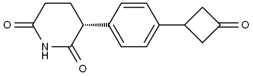 (R)-3-[4-(3-Oxocyclobutyl)phenyl]piperidine-2,6-dione Structure