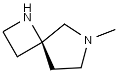1,6-Diazaspiro[3.4]octane, 6-methyl-, (4R)- Structure