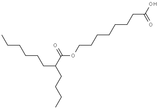 8-(2-butyloctanoyl)oxy)octanoic acid Structure
