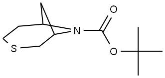 3-Thia-7-azabicyclo[4.1.1]octane-7-carboxylic acid, 1,1-dimethylethyl ester Structure