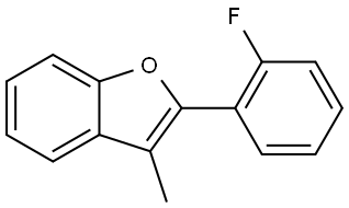 2-(2-Fluorophenyl)-3-methylbenzofuran Structure