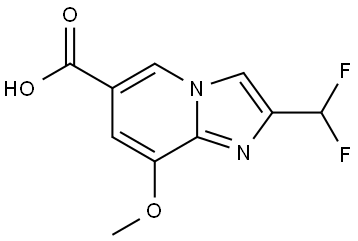2-(Difluoromethyl)-8-methoxyimidazo[1,2-a]pyridine-6-carboxylic acid Structure