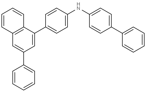 [1,1′-Biphenyl]-4-amine, N-[4-(3-phenyl-1-naphthalenyl)phenyl]- Structure