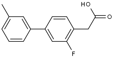 3-Fluoro-3'-methyl[1,1'-biphenyl]-4-acetic acid Structure