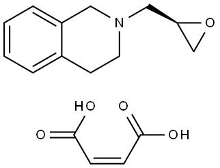 (R)-2-(oxiran-2-ylmethyl)-1,2,3,4-tetrahydroisoquinoline maleate Structure