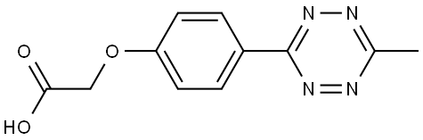 3-(4-(6-methyl-1,2,4,5-tetrazin-3-yl)phenoxy)propanoic acid Structure