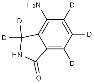 4-aminoisoindolin-1-one-3,3,5,6,7-d5 Structure