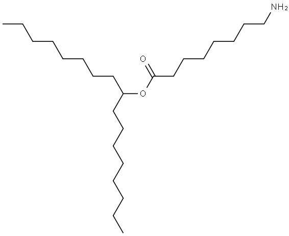 Octanoic acid, 8-amino-, 1-octylnonyl ester Structure
