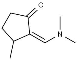 (2Z)-2-(dimethylaminomethylene)-3-methylcyclopentanone Structure
