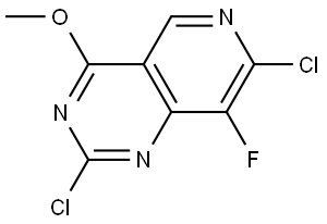 2,7-Dichloro-8-fluoro-4-methoxypyrido[4,3-d]pyrimidine Structure