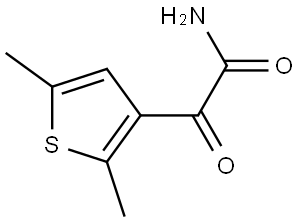 3-Thiopheneacetamide, 2,5-dimethyl-α-oxo- Structure