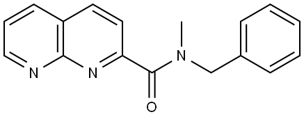 N-benzyl-N-methyl-1,8-naphthyridine-2-carboxamide Structure