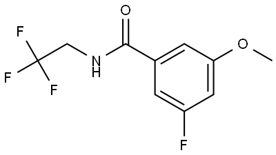 Benzamide, 3-fluoro-5-methoxy-N-(2,2,2-trifluoroethyl)- Structure
