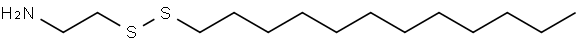 Ethanamine, 2-(dodecyldithio)- Structure