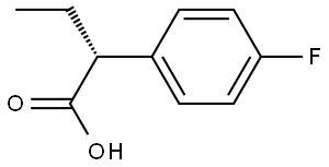(R)-2-(4-fluorophenyl)butanoic acid Structure