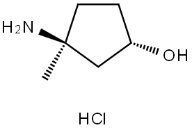 trans-3-Amino-3-methyl-cyclopentanol hydrochloride Structure