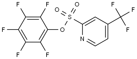 2-Pyridinesulfonic acid, 4-(trifluoromethyl)-, 2,3,4,5,6-pentafluorophenyl ester Structure