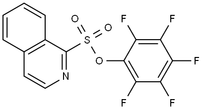 1-Isoquinolinesulfonic acid, 2,3,4,5,6-pentafluorophenyl ester Structure