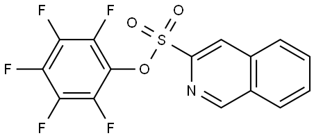 3-Isoquinolinesulfonic acid, 2,3,4,5,6-pentafluorophenyl ester Structure